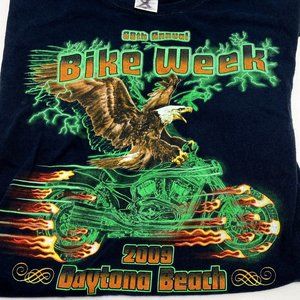 Daytona Bike Week T-Shirt Men Size L Florida 68th Annual 2009 Bike Week